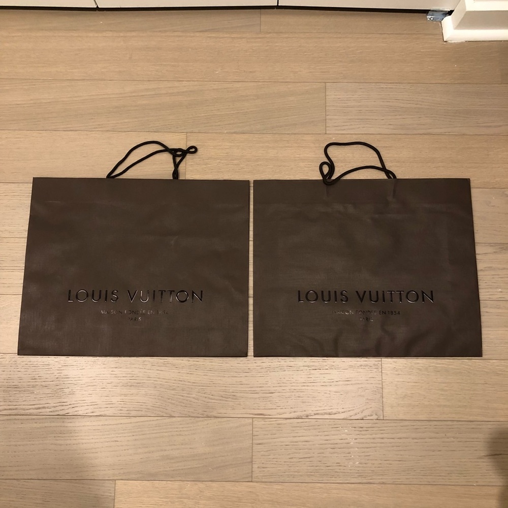 Louis Vuitton two shopping bags